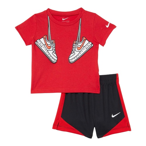 나이키 Nike Kids Sport Footwear Graphic T-Shirt and Shorts Two-Piece Set (Infant)