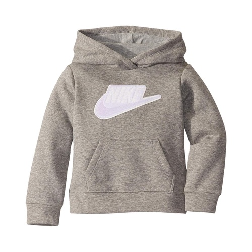 나이키 Nike Kids Sueded Fleece Iridescent Logo Pullover Hoodie (Toddler)