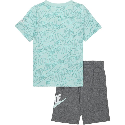 나이키 Nike Kids Logo T-Shirt and Shorts Set (Toddler/Little Kids)