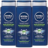 NIVEA Men Maximum Hydration 3 in 1 Body Wash 16.9 Fluid Ounce (Pack of 3)