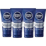 NIVEA Men Maximum Hydration Protective Face Lotion with SPF 15, 2.5 Fl. Oz., Pack of 4