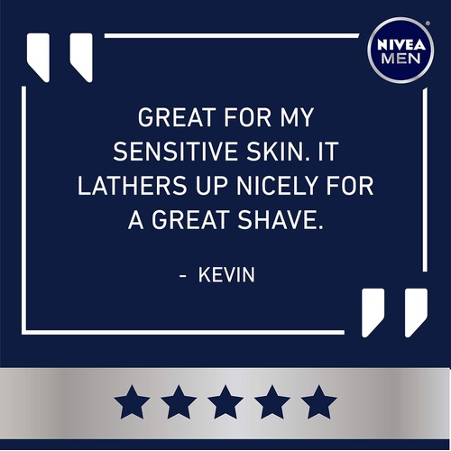  NIVEA Men Sensitive Shaving Foam - Soothes Sensitive Skin From Shave Irritation - 7 oz. Can (Pack of 6)