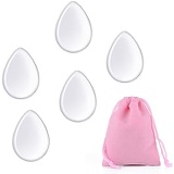 Nononfish Clear Silisponge Silicone Makeup Applicator Gel Foundation Makeup and Puff BB Cosmetic Beauty Tools Blender 5 Pcs