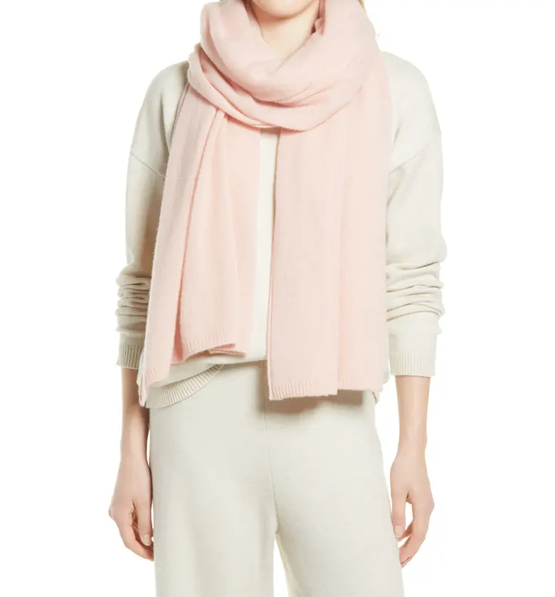 Nordstrom Recycled Cashmere Scarf_PINK BLUSH
