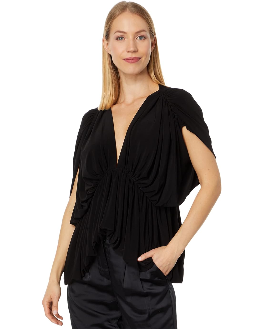 Norma Kamali 2-Tiered Butterfly Top
