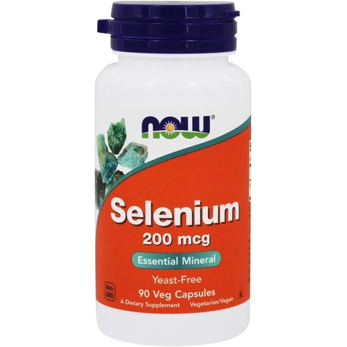  Now Foods Selenium 200 mcg Yeast Free 90 Capsules (Pack of 2)