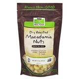 NOW Foods, Macadamia Nuts, Dry Roasted with Sea Salt, Source of Fiber, Gluten-Free and Certified Non-GMO, 9-Ounce