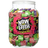 Now and Later Original Chews Candy, Assorted, 60 Ounce Jar, 150 Count (01763)