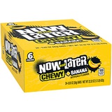 Now and Later Now & Later Soft Taffy Chewy Banana Fruit Chews,0.93 Ounce (Pack of 24)