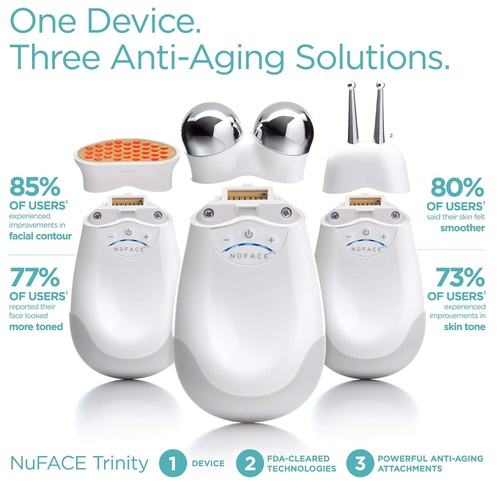  NuFACE Attachment for use with Trinity Facial Trainer Device | Use with NuFACE Trinity Device to Lift Contour Tone and Smooth Skin + Reduce Look of Wrinkles