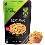 Nut Cravings Roasted Cashews Slightly Salted - Jumbo, Whole (80oz - 5 Pound) Packed Fresh in Resealble Bag - Nut Trail Mix Snack - Healthy Protien Food, All Natural, Keto Friendly, Vegan, Koshe