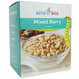 NutriWise - By Doctors Weight Loss NutriWise - Mixed Berry | Protein Diet Cereal | 5/Box | Healthy Delicious Breakfast | Gluten Free - Cholesterol Free - Low Carb - Low Sugar - Low Calorie