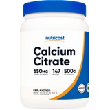 Nutricost Calcium Citrate Powder (500 Grams) (Unflavored) - Pure Calcium Citrate, No Fillers, Gluten Free (1.1lbs)