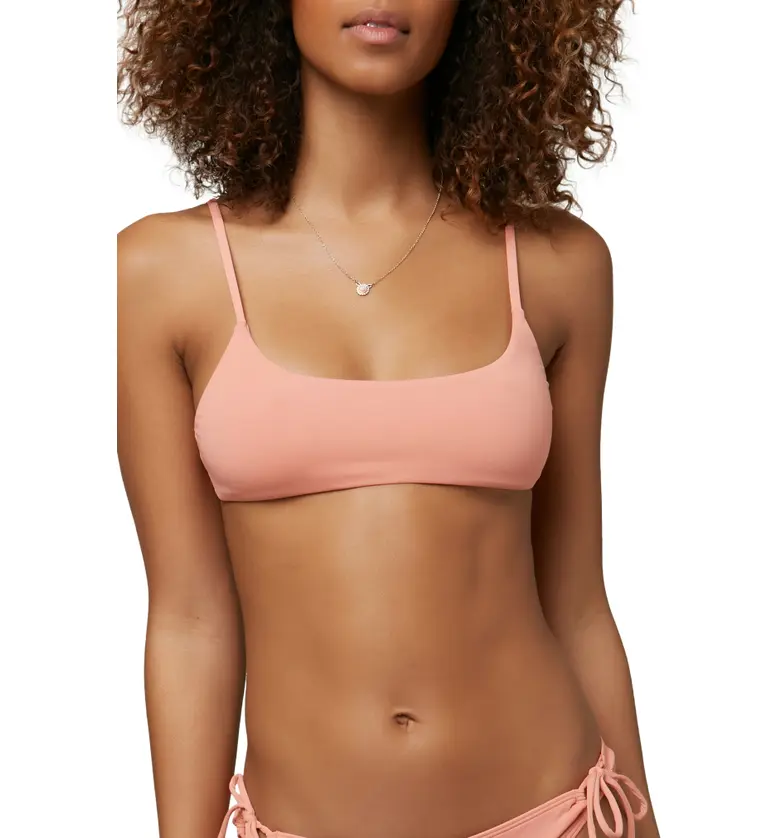 ONeill Surfside Saltwater Solid Bralette Bikini Top_CANYON CLAY