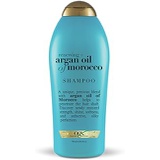 OGX Renewing + Argan Oil of Morocco Hydrating Hair Shampoo, Cold-Pressed Argan Oil to Help Moisturize, Soften & Strengthen Hair, Paraben-Free with Sulfate-Free Surfactants, 25.4 fl