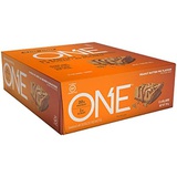 ONE 1 ONE Protein Bars, Peanut Butter Pie, Gluten Free Protein Bars with 20g Protein and only 1g Sugar, Guilt-Free Snacking for High Protein Diets, 2.12 oz (12 Pack)