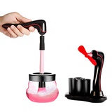 ONFAON Electric Makeup Brush Cleaner Kit, Portable USB Automatic Brush Dryer Spinner Machine, Mini Handhold Powerful Fan & Premium Makeup Brush Clean Tool Set with 3 Adjustable Speeds (Bl