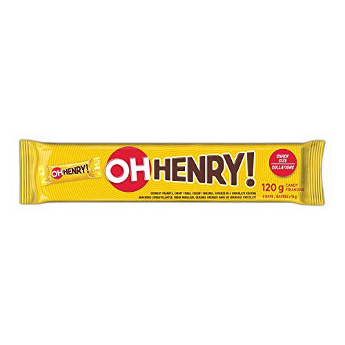  Oh Henry! Chocolate Bars - 8 x 15g (120g/4.5 oz.) mini snack bars {Imported from Canada}