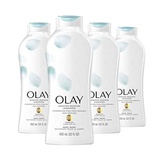 Olay Sensitive Moisture Unscented Body Wash, 22 fl oz, Pack of 4