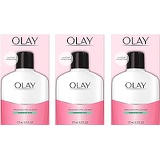 Face Moisturizer by Olay, 12-Hour Hydration with Aloe, Moisturizing Facial Lotion for Sensitive Skin - 6 Oz (Pack of 3) Packaging may Vary