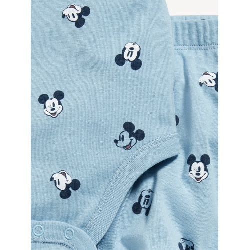 올드네이비 Unisex Disneyⓒ Mickey Mouse 3-Piece Bodysuit, Pants & Hat Layette for Baby