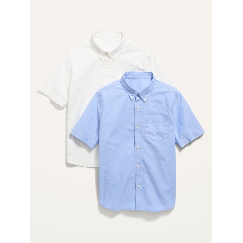 올드네이비 Lightweight Built-In Flex Oxford Uniform Shirt 2-Pack for Boys Hot Deal