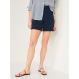 High-Waisted OGC Pull-On Chino Shorts -- 7-inch inseam