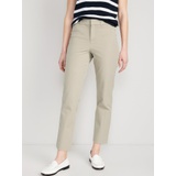 High-Waisted Pixie Straight Ankle Pants Hot Deal