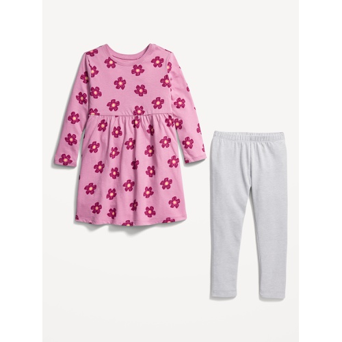 올드네이비 Short-Sleeve Dress & Leggings 2-Pack for Toddler Girls