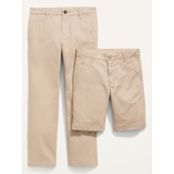 Straight Uniform Pants & Shorts Knee Length 2-Pack for Boys Hot Deal