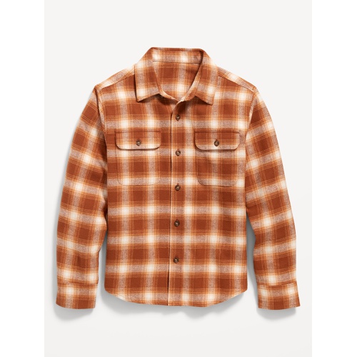 올드네이비 Soft-Brushed Flannel Pocket Shirt for Boys