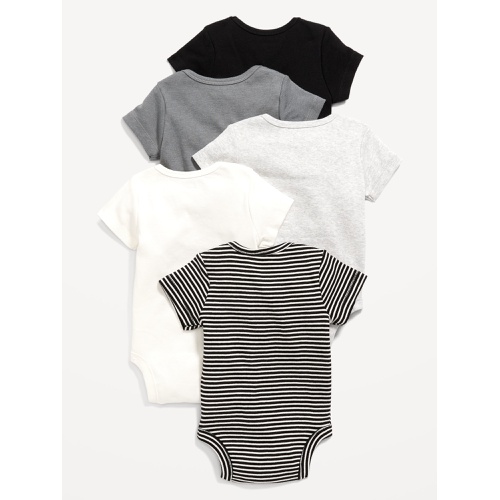 올드네이비 Unisex Short-Sleeve Bodysuit 5-Pack for Baby Hot Deal