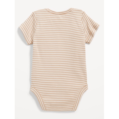 올드네이비 Unisex Short-Sleeve Logo-Graphic Bodysuit for Baby Hot Deal