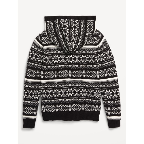 올드네이비 Printed Sweater-Knit Pullover Hoodie for Boys
