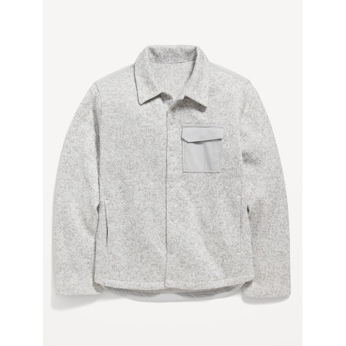올드네이비 Sweater-Fleece Hybrid Shacket for Boys