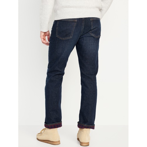 올드네이비 Straight Flannel-Lined Built-In Flex Jeans