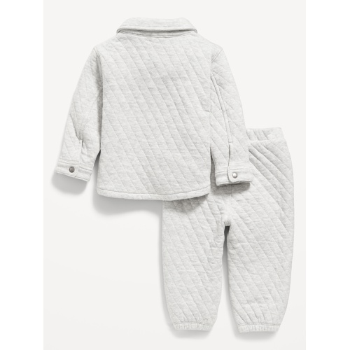 올드네이비 Unisex Quilted Pocket Shirt and Sweatpants Set for Baby