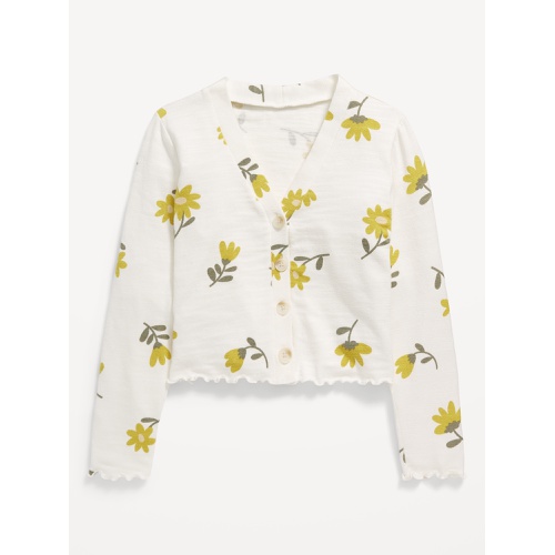 올드네이비 Cozy Cropped Button-Front Cardigan Sweater for Girls