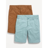 Knee Length Twill Shorts 2-Pack for Boys
