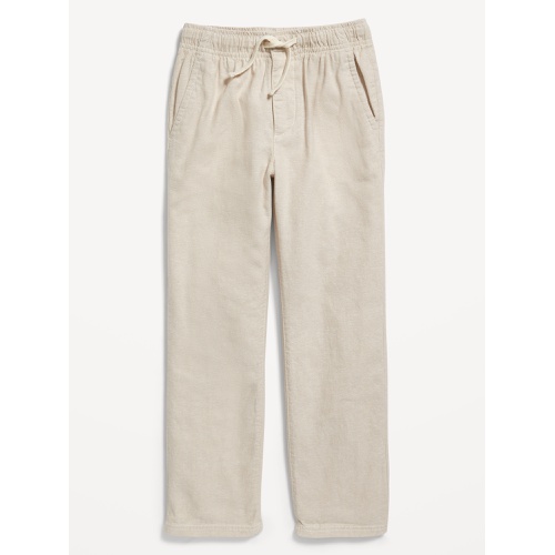 올드네이비 Straight Pull-On Linen-Blend Pants for Boys Hot Deal