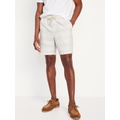 Linen-Blend Jogger Shorts -- 7-inch inseam Hot Deal