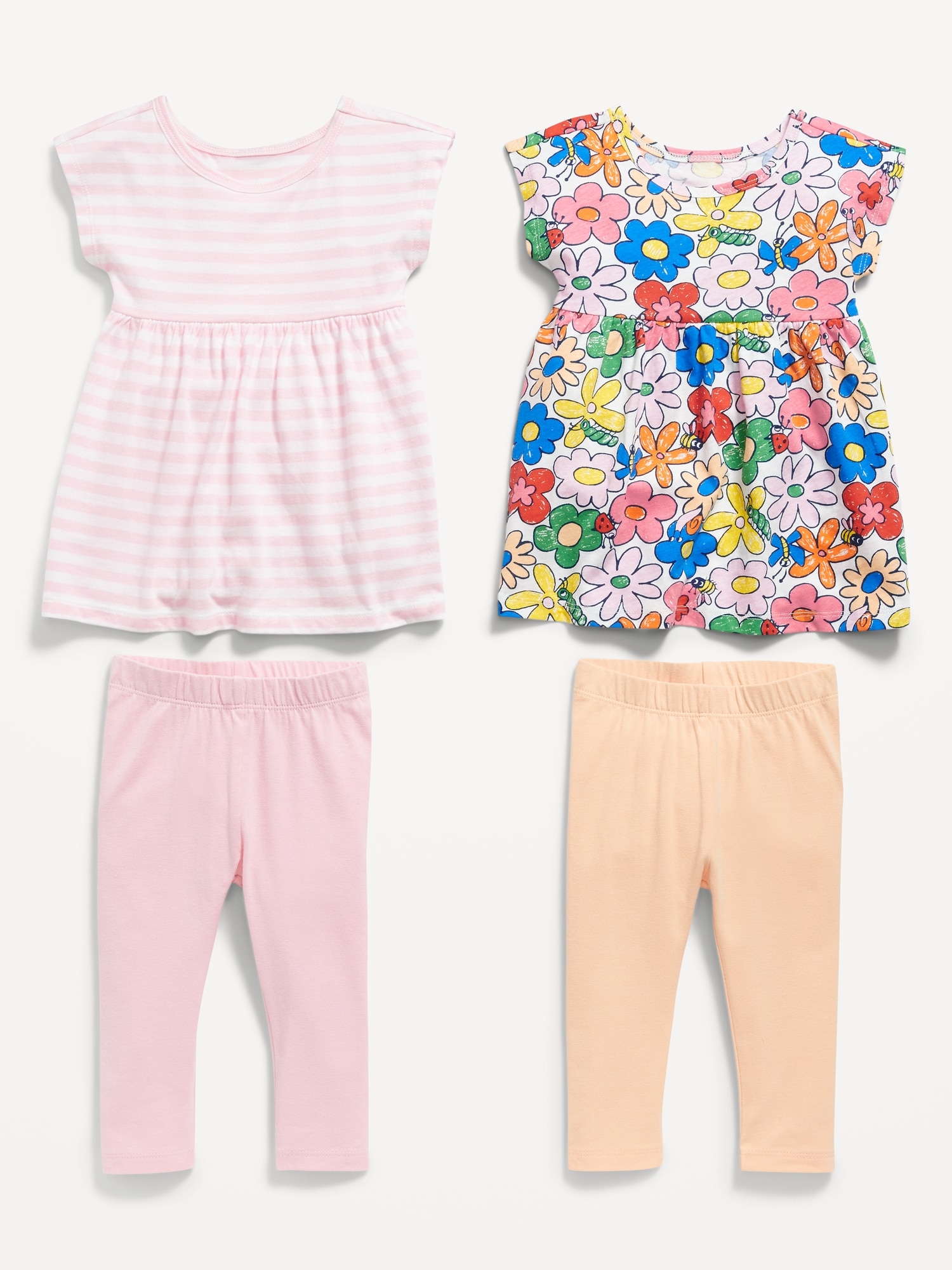 올드네이비 Short-Sleeve Dress & Leggings Set for Baby Hot Deal