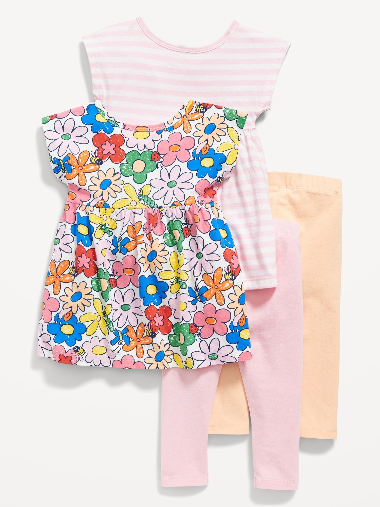 올드네이비 Short-Sleeve Dress & Leggings Set for Baby Hot Deal