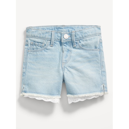 올드네이비 High-Waisted Frayed-Hem Jean Shorts for Toddler Girls