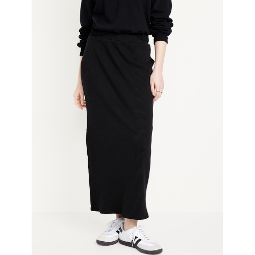 올드네이비 High-Waisted Rib-Knit Maxi Skirt Hot Deal