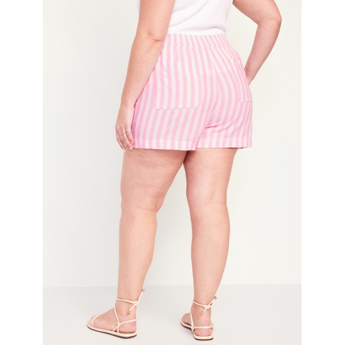올드네이비 High-Waisted Linen-Blend Pull-On Shorts -- 3.5-inch inseam Hot Deal