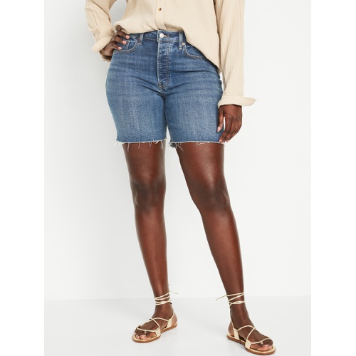 올드네이비 High-Waisted OG Button-Fly Jean Shorts -- 7-inch inseam Hot Deal