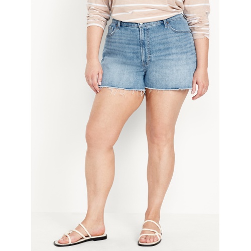 올드네이비 Curvy High-Waisted OG Jean Shorts -- 3-inch inseam Hot Deal