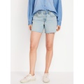 Mid-Rise Boyfriend Cut-Off Jean Shorts -- 5-inch inseam Hot Deal