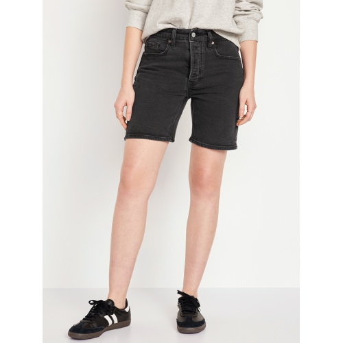올드네이비 High-Waisted OG Button-Fly Jean Shorts -- 7-inch inseam Hot Deal